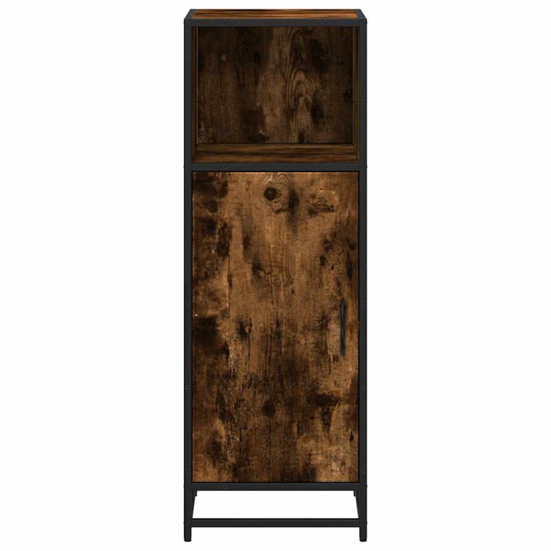 Armoire de salle de bain vidaXL, Chêne fumé