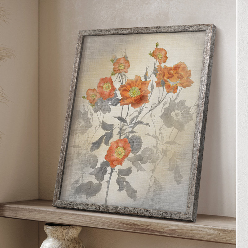 Red Climber Framed Print - Solid Wood, 21" H x 17" W