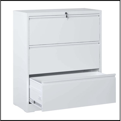 Metal Filing Cabinet with 3 Drawers