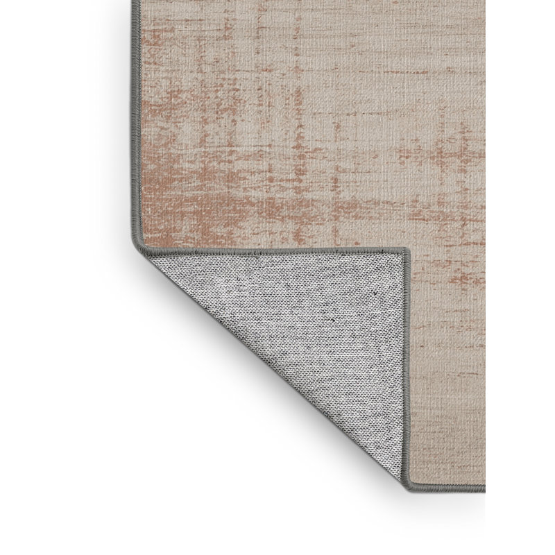 Machine Washable Abstract Gray Area Rug