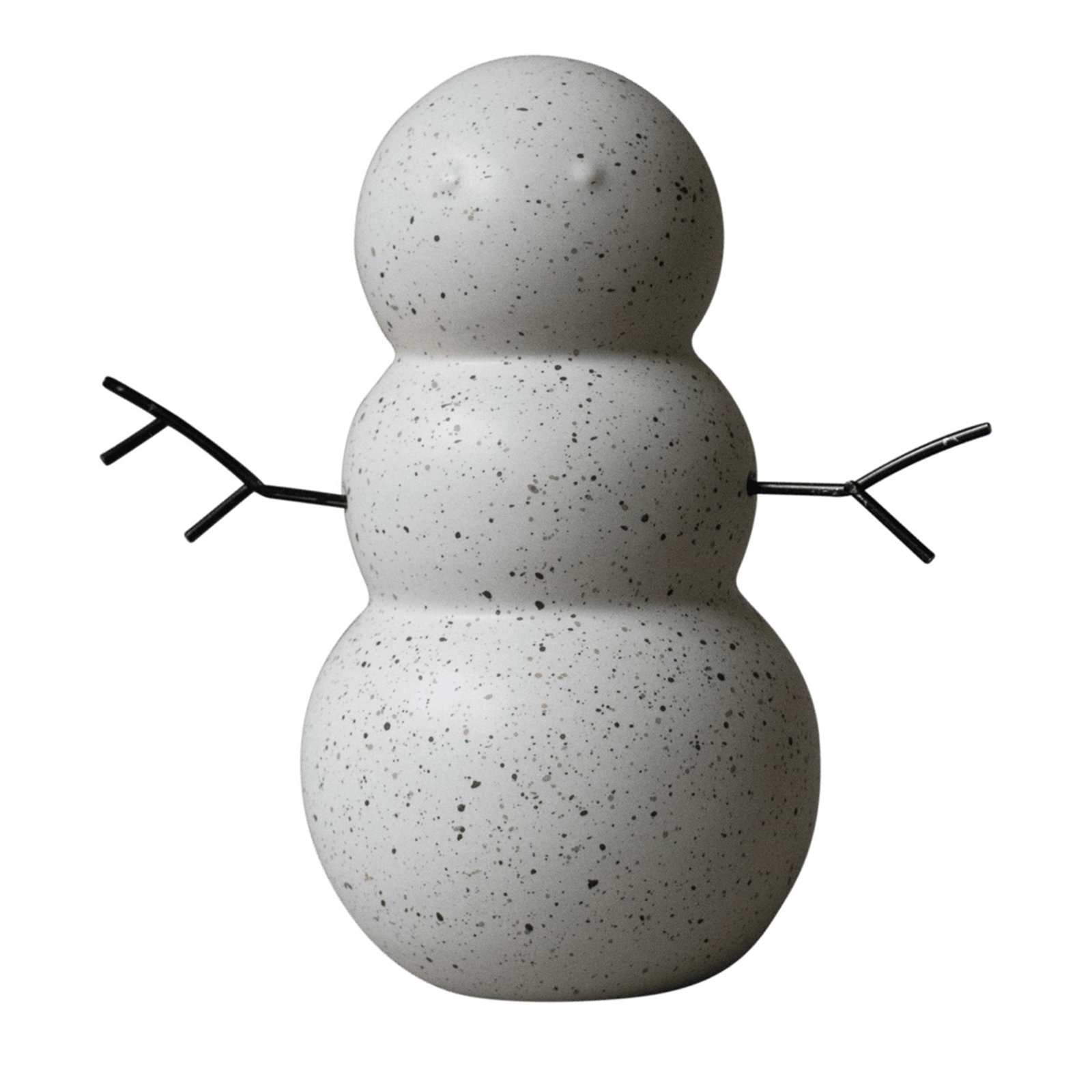 DBKD Mole Dot Ceramic Snowman Sculpture, 6.5'' H x 5.91'' W x 5.91'' D