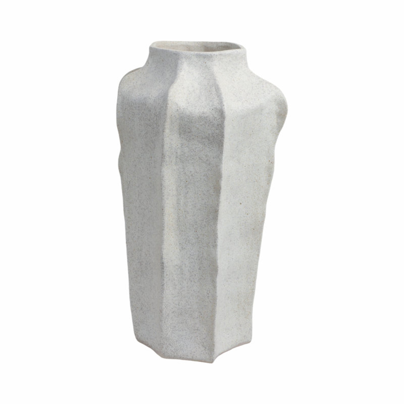 Sagebrook Home 20" Delrio Large Porcelain Vase, Gray
