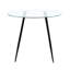 Jabrina 2 - Person Glass Top Four Leg Dining Set-1127922172-1127922174-1089950077