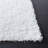 Assar Handmade Shag White Area Rug -2134374753
