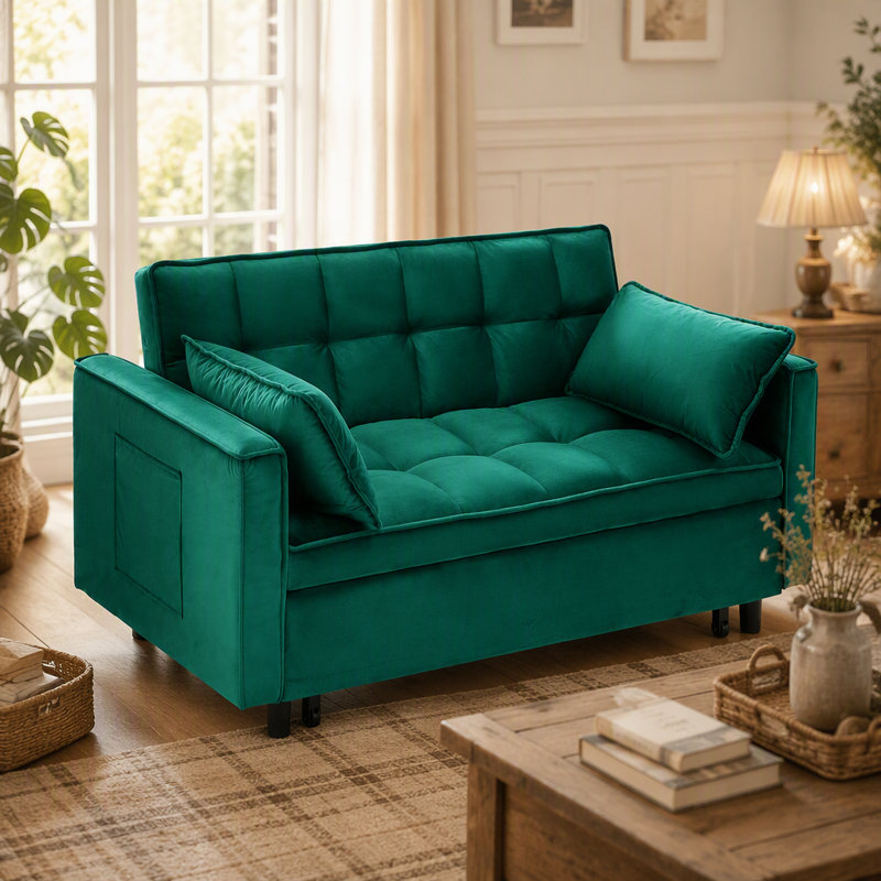55'' Velvet Sofa