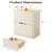 Modern 2-Drawer Nightstand with Cutout Handle-545476878