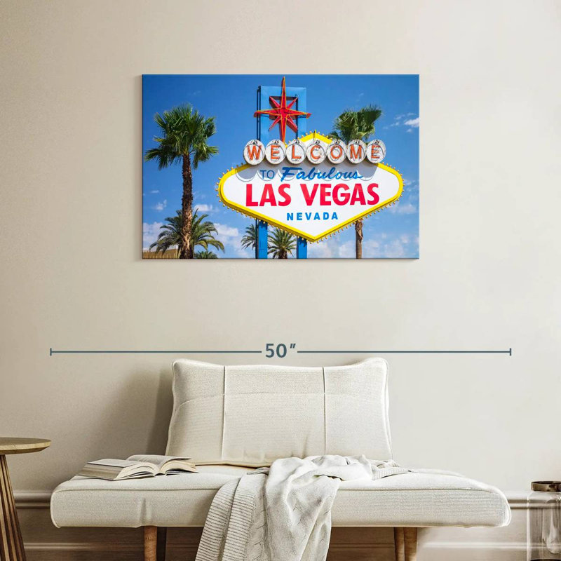 Panneau Lilie Las Vegas Nevada, H 24 po x l 36 po