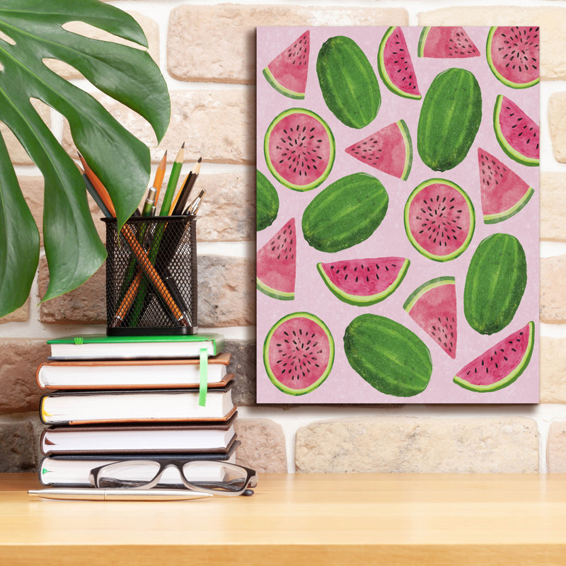 «Watermelons» par Elizabeth Caldwell, art mural, H 16 po x l 12 po