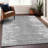 Premium Machine Washable Kolten Silver Rug-435328598