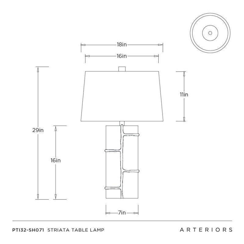 Striata Table Lamp