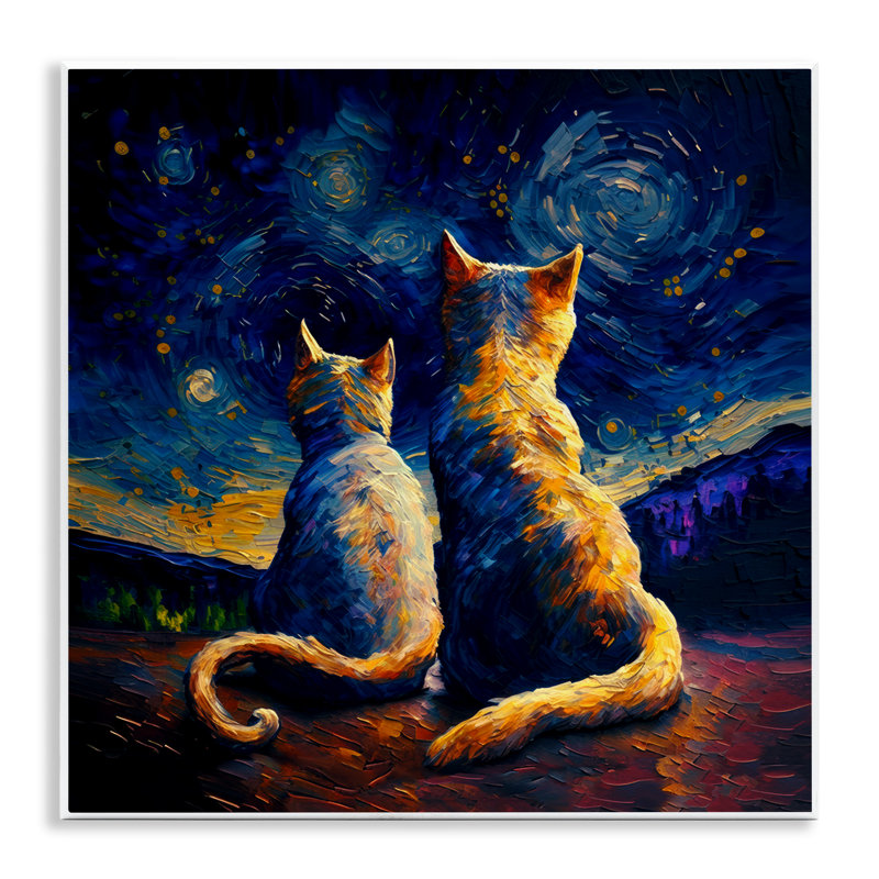  «Swirled Night Sky Cats» par Svetlana Aleynikova