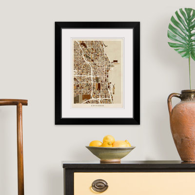 «Chicago City Street Map» par Bellen, impression