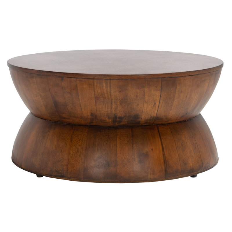 Fudo Round Coffee Table, Brown