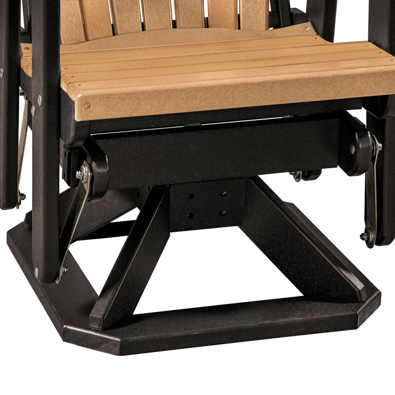 Chaise Adirondack en plastique, Brun / noir