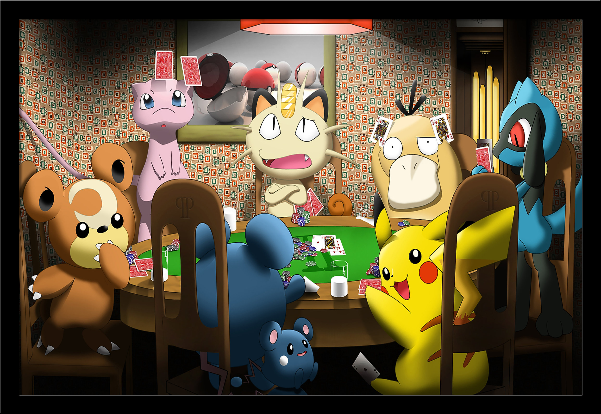 Buy Art For Less Pokemon Poker Game - Picture Frame Graphic Art Print on Paper & Reviews | Wayfair Buy Art For Less Pokemon Poker Game - Picture Frame Graphic Art Print on Paper & Reviews | Wayfair