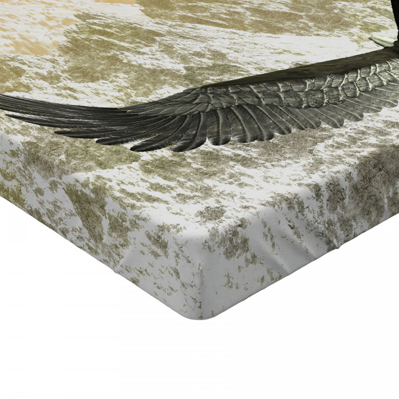 Drap-housse en microfibre Birds, Simple