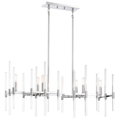 Mercer41 Concepcion Transitional Chrome Finish Island Light