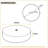 2 Pack Ceiling Canopy Kit 12cm Round Metal Ceiling Rose Plate Cover with Mounting Accessories for Pendant Light Chandelier Fixture Indoor Lighting Projects-128616942