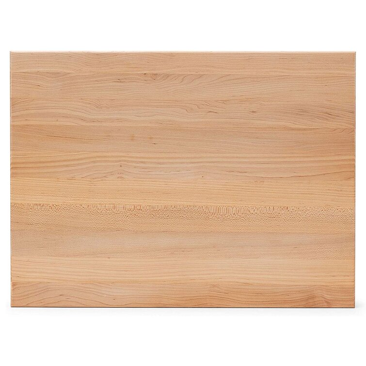 John Boos Small Maple Wood Cutting Board for Kitchen 24 x 18 Inches, 2.25  Inches Thick Reversible End Grain Charcuterie Boos Block with Finger Grips