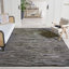 Tapis noir / multicolore en coton tissé à plat à la main Fales-1043805978