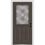 Porte d'entrée pré-montée en fibre de verre 1/2 panneau 2 panneaux Grace Grace-1394257296-1394257297-1394257302