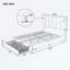 Grand lit plateforme capitonné avec rangement-835940589