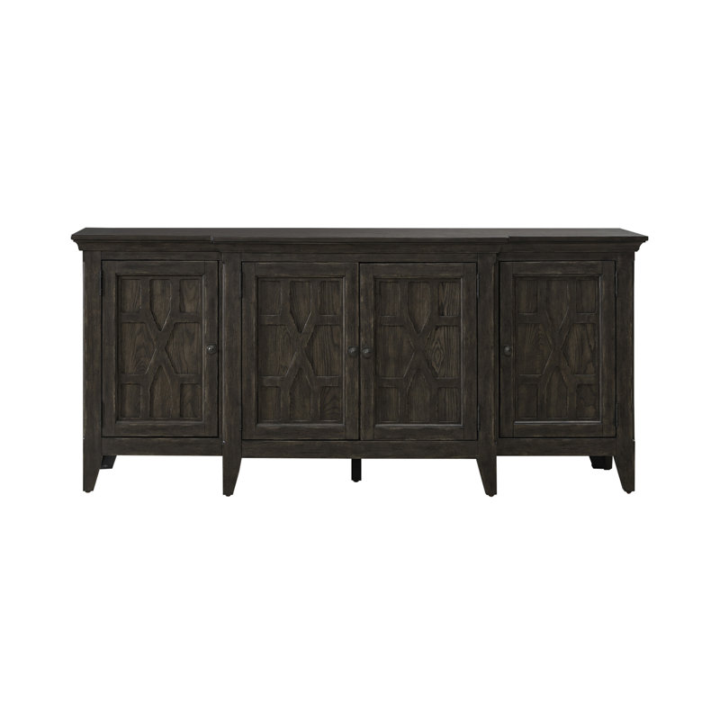 Saben 76" TV Console - Saddle Brown