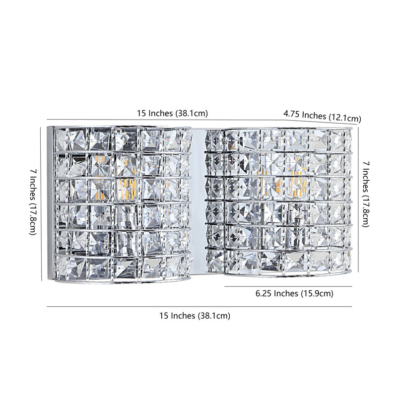  Éclairage pour meuble-lavabo classique en métal / cristal Kashvi, 2