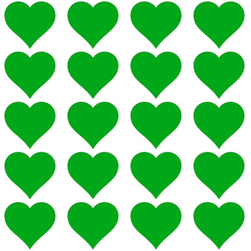 Décalcomanie murale dame, H 7,5 po x l 8 po, Vert
