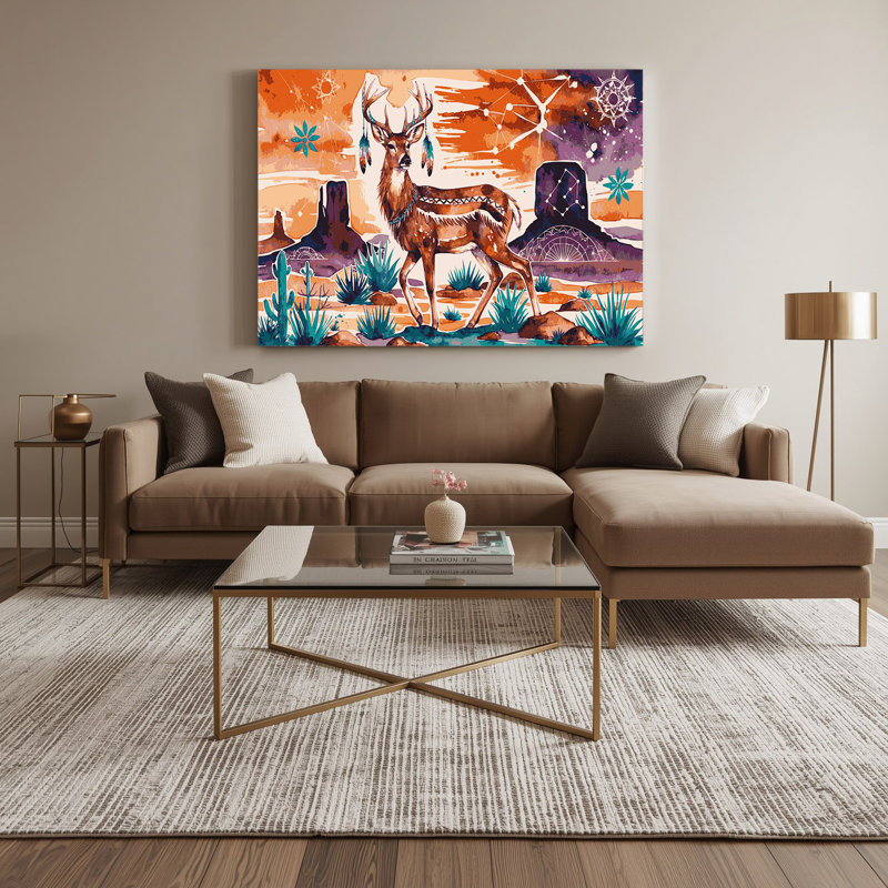 Art mural sur toile 19, Southwestern Animals, H 8 po x l 10 po