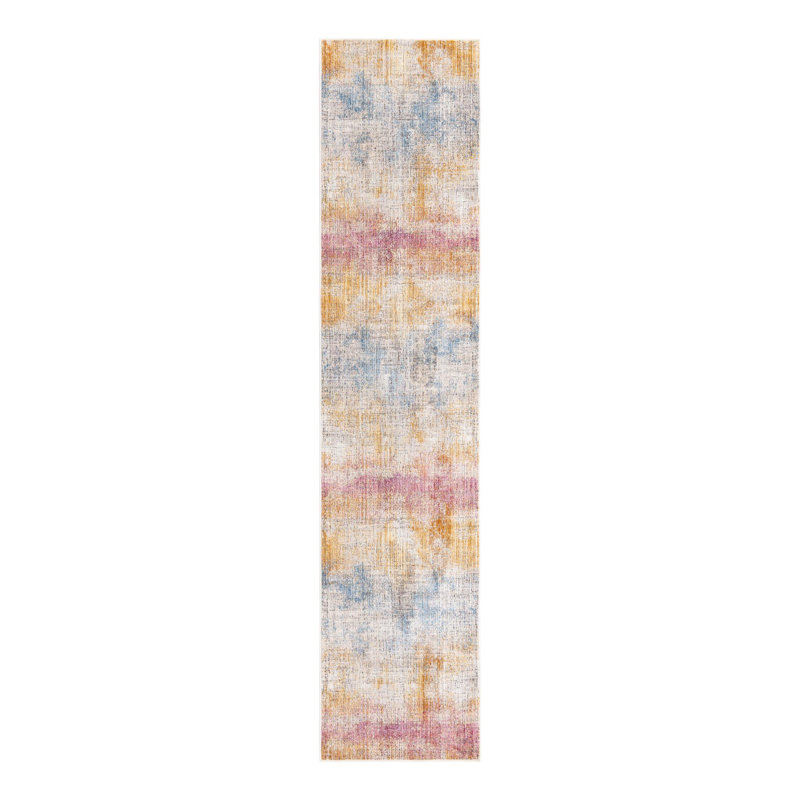 Laquin Abstract Indoor Rug, Runner 2'6" x 12'