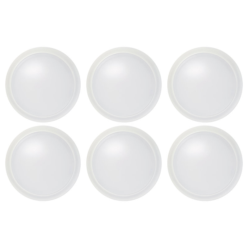 Vermon Acrylic LED Flush Mount, 1.44" H x 9.49" W x 9.49" D, 17