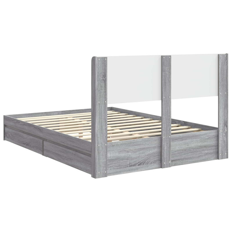 Bed, Kingsize (5'), Grey Sonoma