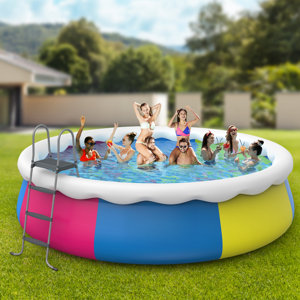 mason&mia 4 ft x 18 ft pvc inflatable pool