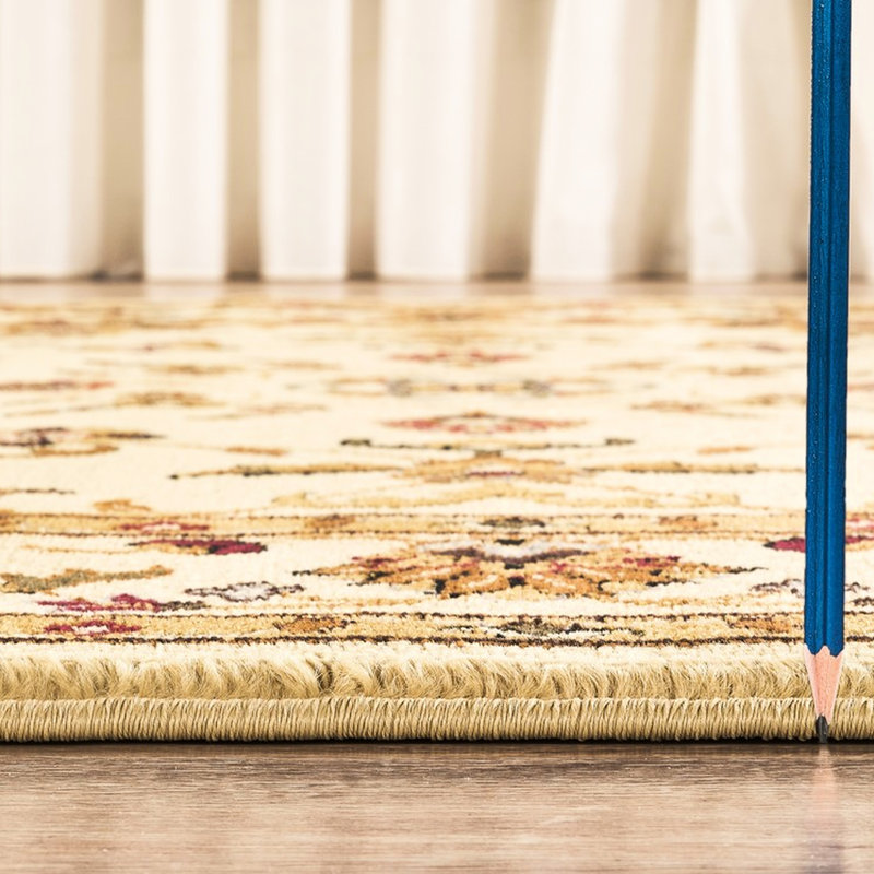 Tapis crème crème, 2 pi 7 po X 3 po, le polypropylène apporte une touche d'élégance et de charme