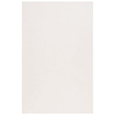 Lukeus Faux Rabbit Fur Performance Machine Washable Solid Color Rug