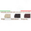 Causeuse inclinable en cuir avec dossier en fibre