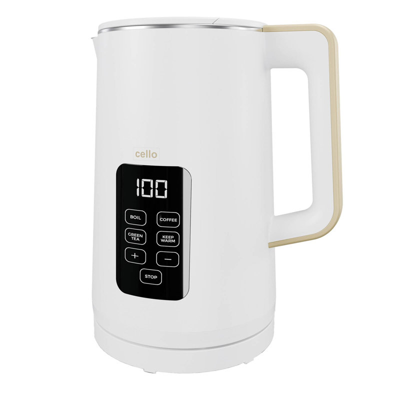 Cello Digital Kettle with Touch Panel, White