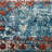 Crayton Machine Made Heatset Polypropylene Area Rugs - Rectangle, Blue Color, Oriental Design, Low Pile Machine Made Area Rugs for Living Room, Bed Room-30779467