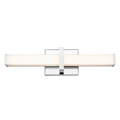 19" 1 - Light Vanity Light - Chrome - Opal Glass