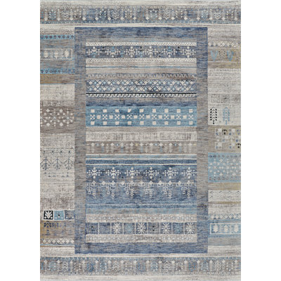 Tapis Marinko Serapi Denim-Tawny