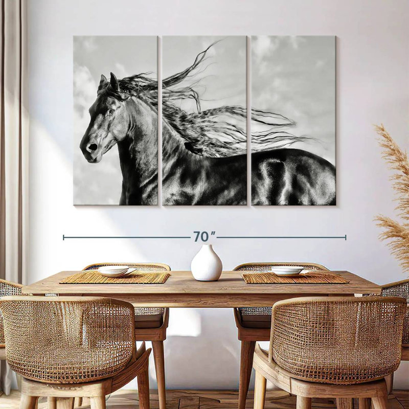 Wind Blown Mane III, 42" H x 65" W