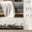Tapis gris clair en laine tressé à la main-2137701766