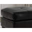 Repose-pieds en similicuir noir Swansea-233815943