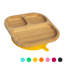 Tiny Dining - Divided Bamboo Suction Plate-121835437