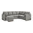 Serta Exeter Reversible Convertible Sleeper Sectional w/ Storage Chaise and Integrated USB Power-109510241