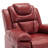 Medardus 3 Pieces Recliner Sofa Sets Manual Recliner Chair with Center Console and LED Light Strip-1473328727