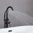 Freestanding Bathtub Faucet With Handheld Shower  40.12" High Swan Neck Spout  Solid Brass  For Clawfoot Tub-122461433