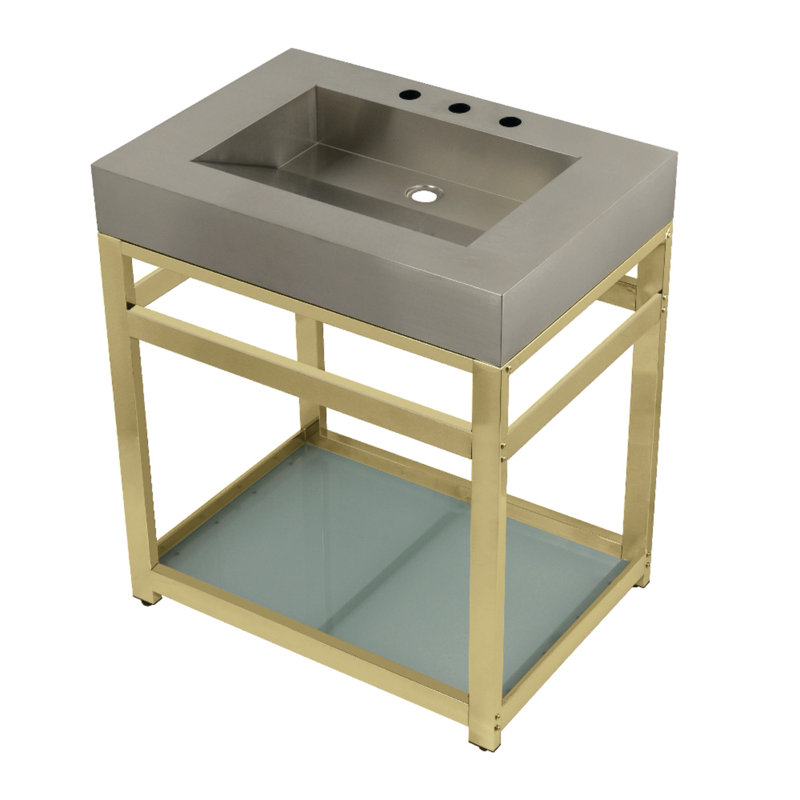 Fauceture 31" Single Bathroom Vanity, Polished Brass