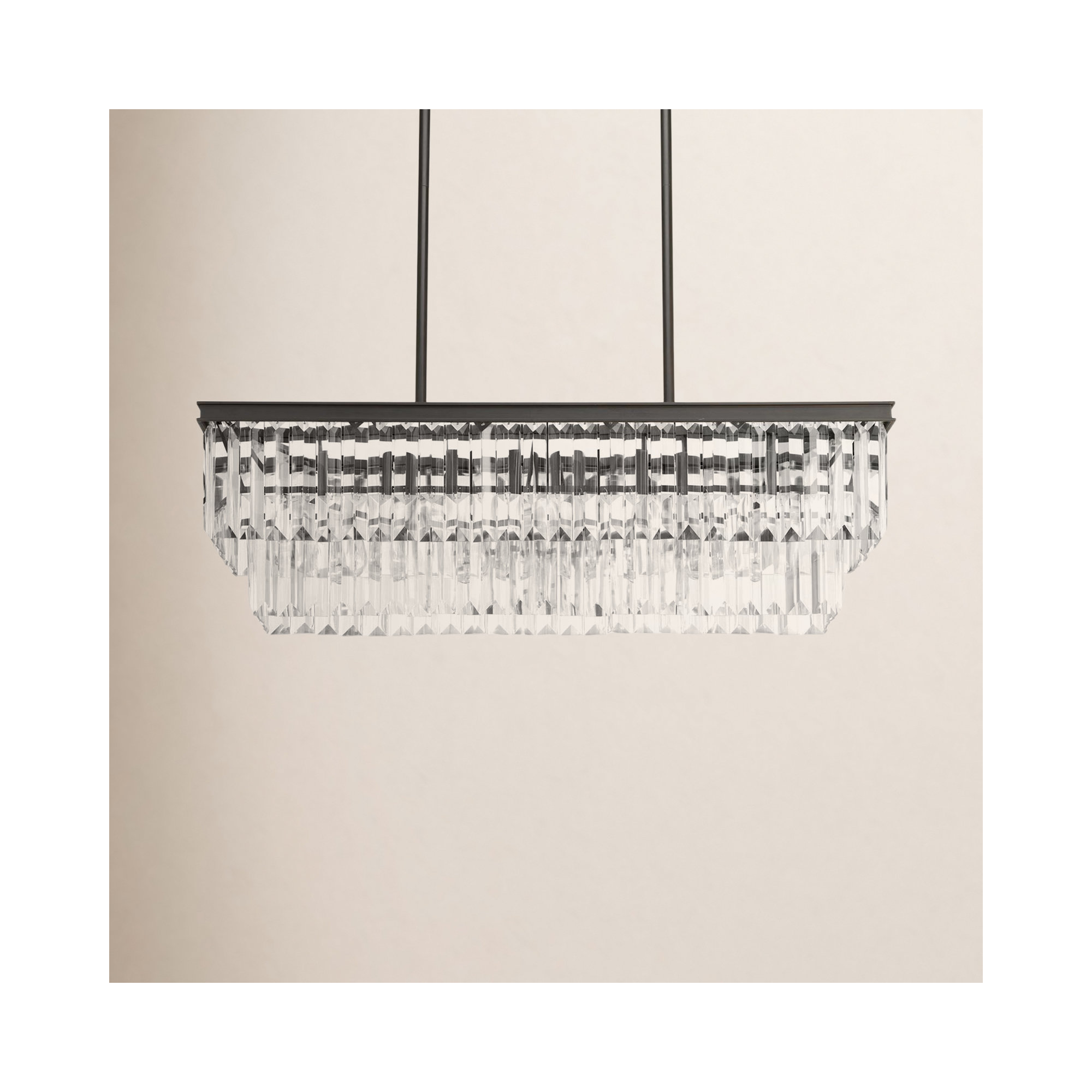 Galene 4 - Light Metal Dimmable Tiered Chandelier, Antique Bronze